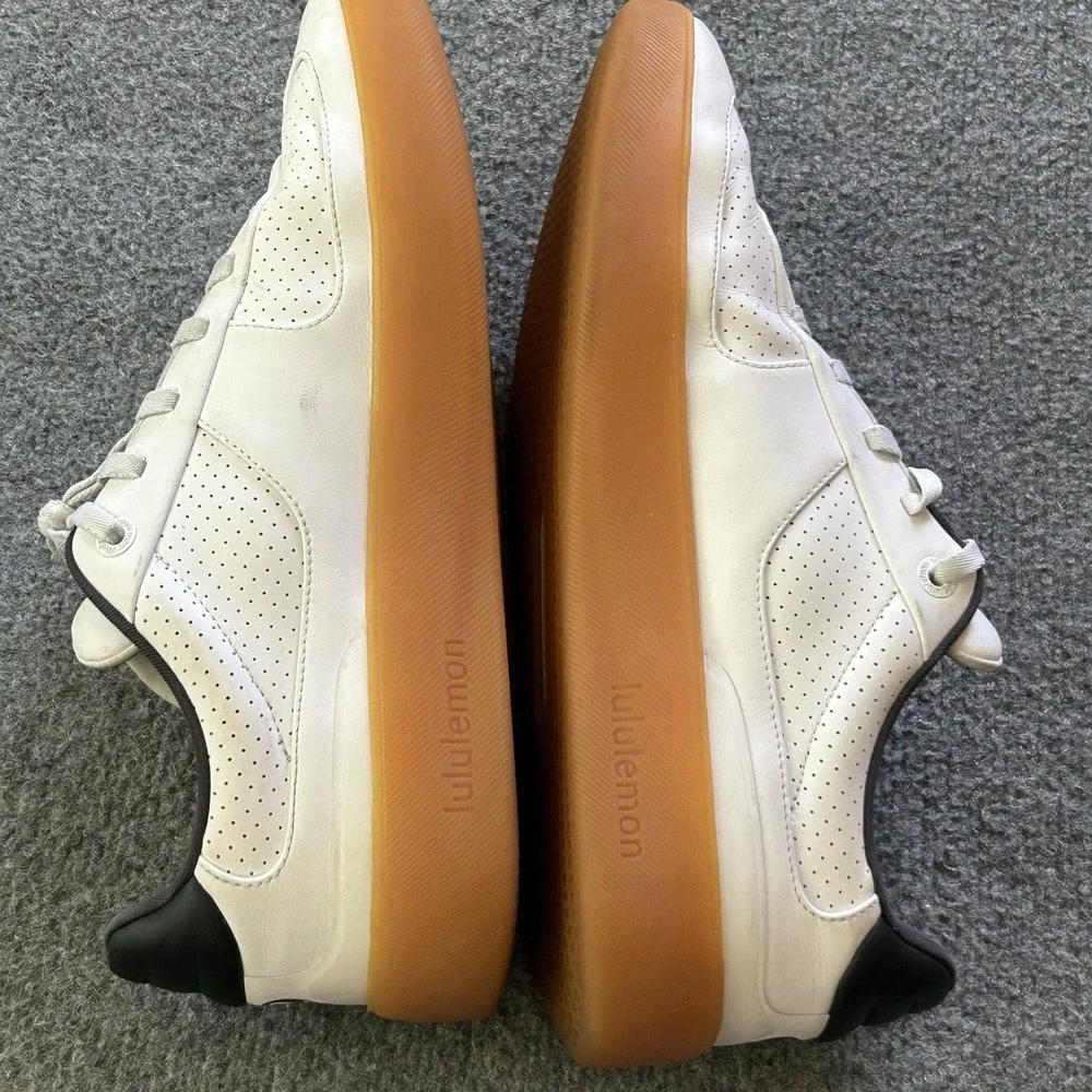 Lululemon Shoes Mens 11.5 Cityverse Perforated White Leather Gum Sneaker